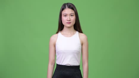 young beautiful asian businesswoman