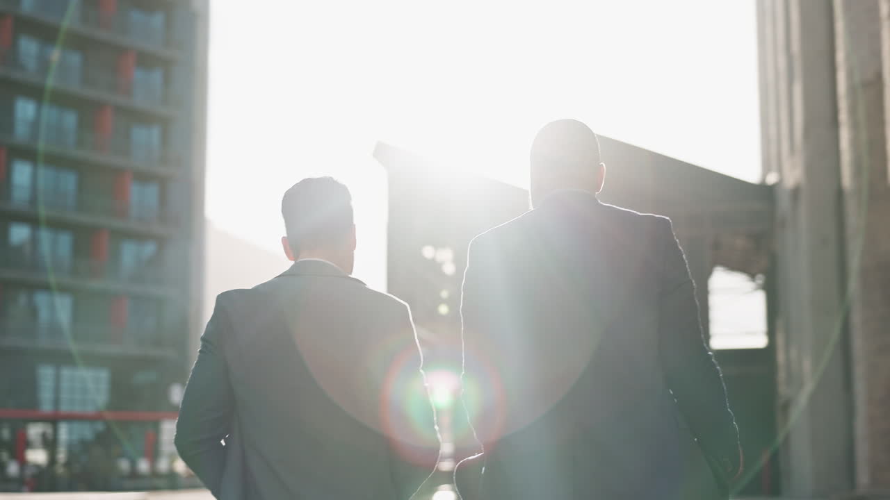 대화하는 사업가들