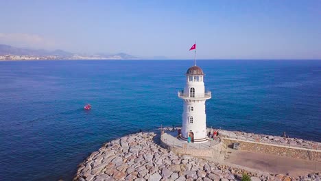 lighthouse in antalya, turkey