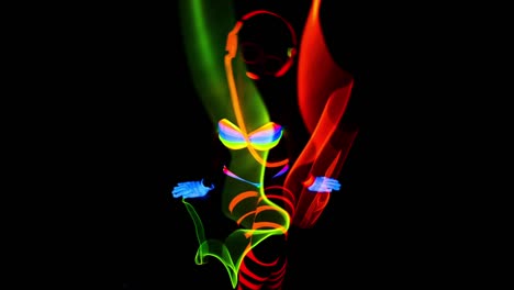 uv glowing woman 32