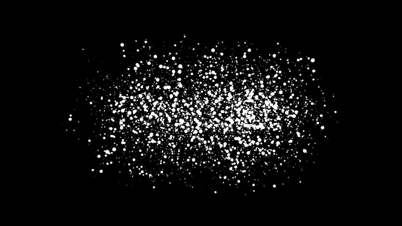 Abstract Punti bianchi su sfondo nero