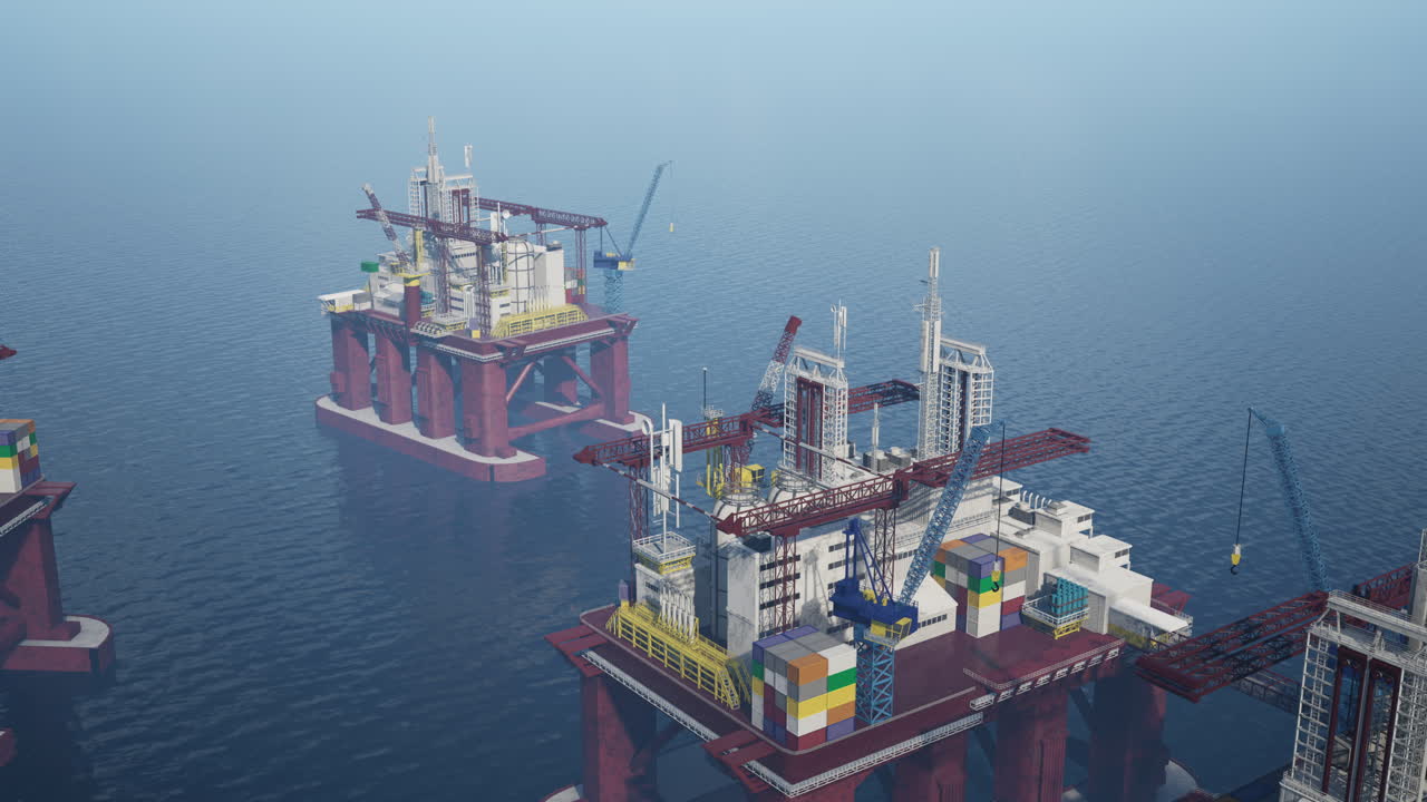 Offshore platform conducting gas extraction with reduces environmental impact