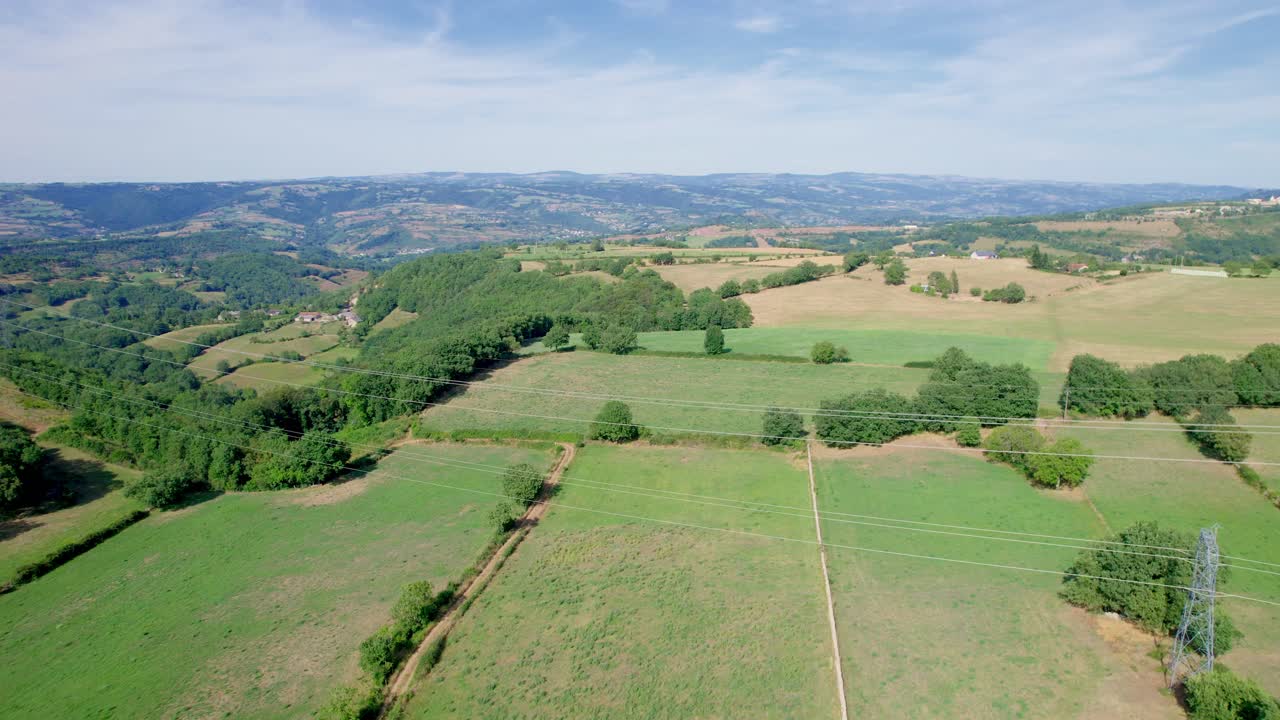 el campo de aveyron, occitania, sur de francia.