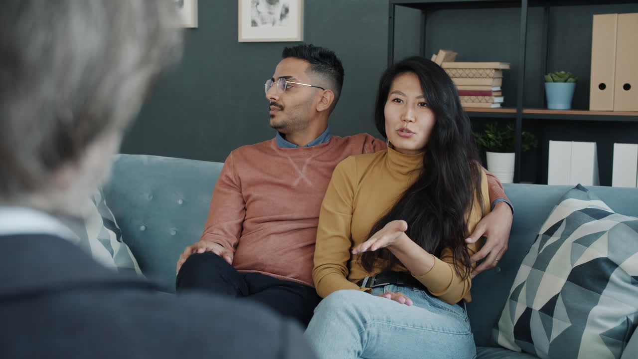 커플 테라피 세션에서