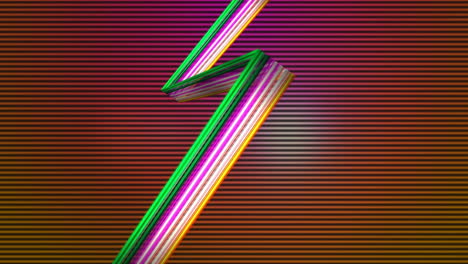 elegant colorful lines against lined background