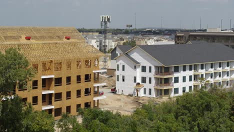 aerial view of new home development in houston, texas