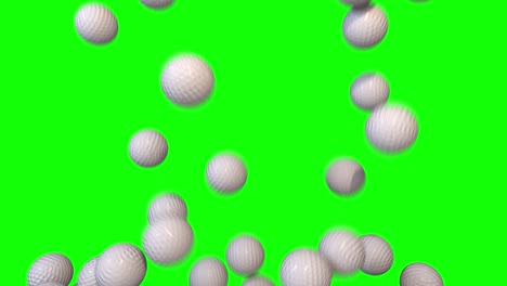 golf balls fill screen transition composite overlay 4k