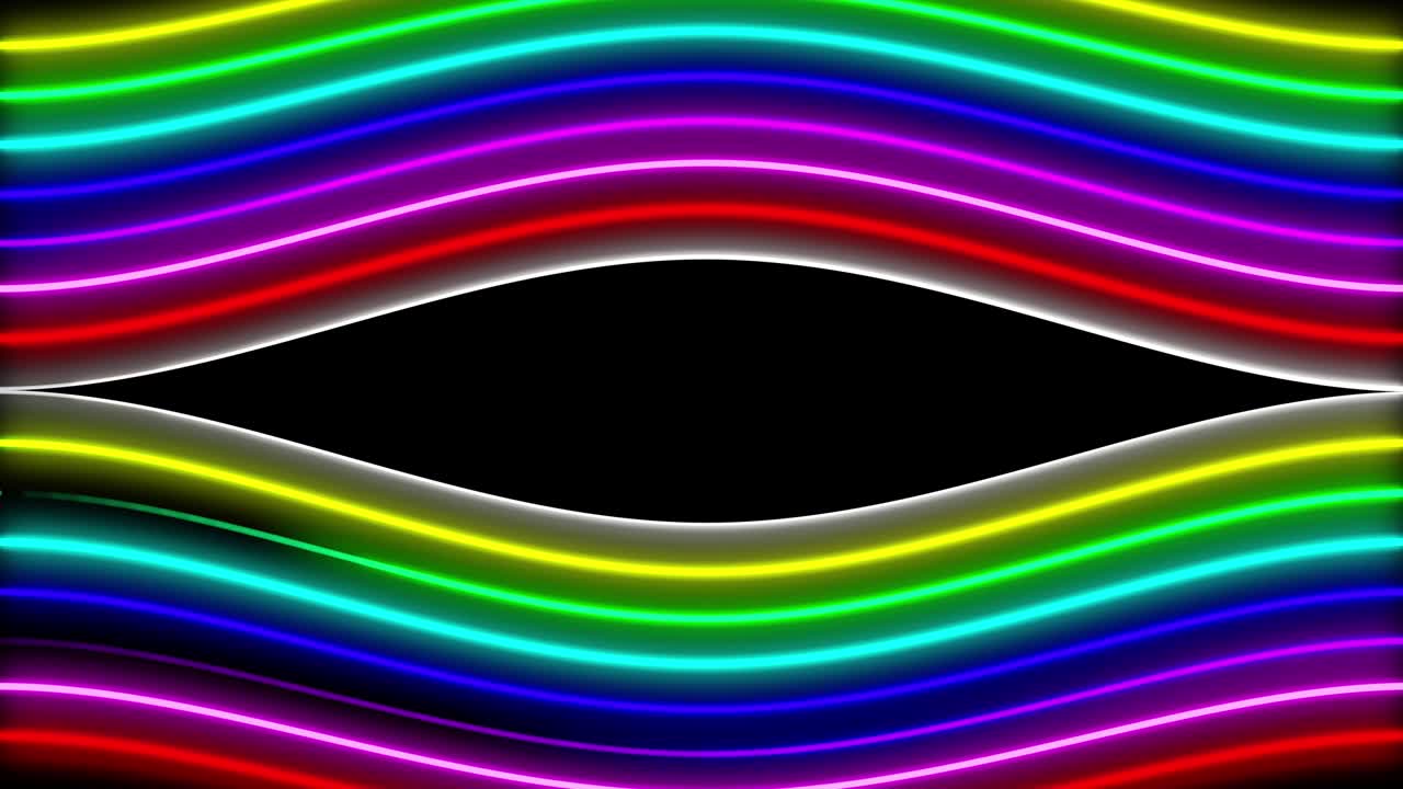 Neon line illumination animation motion graphics