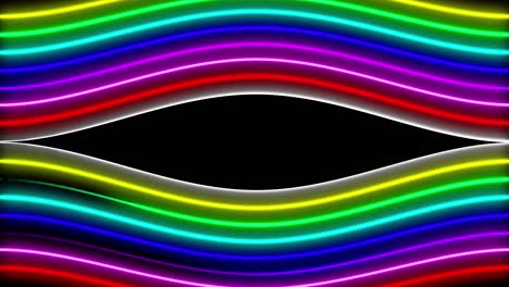 neon line illumination animation motion graphics