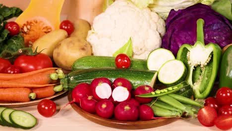 assorted vegetables displayed on a white background