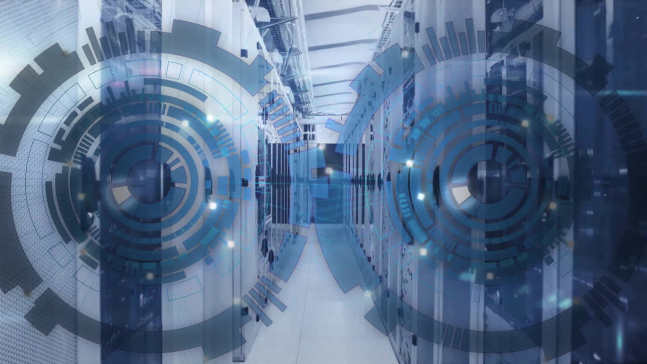 Animation of scopes with data processing over computer servers