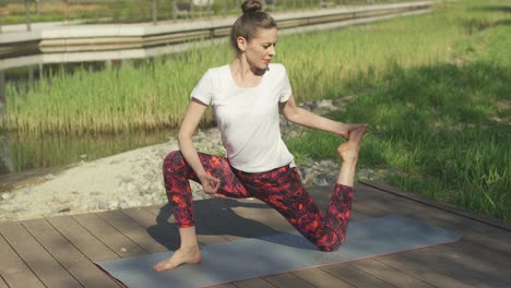 Glorious-woman-doing-yoga-in-nature