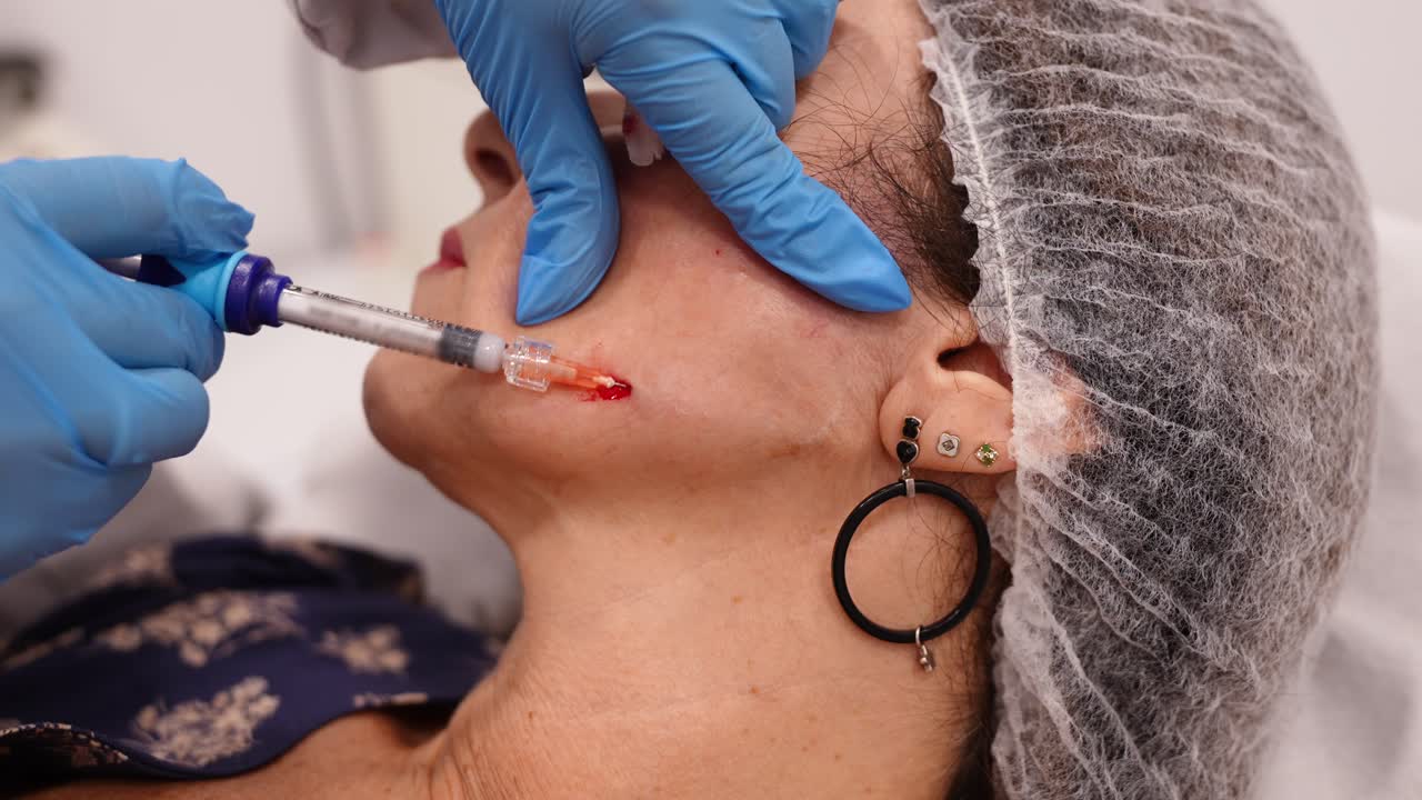 Cosmetic procedure with dermal filler