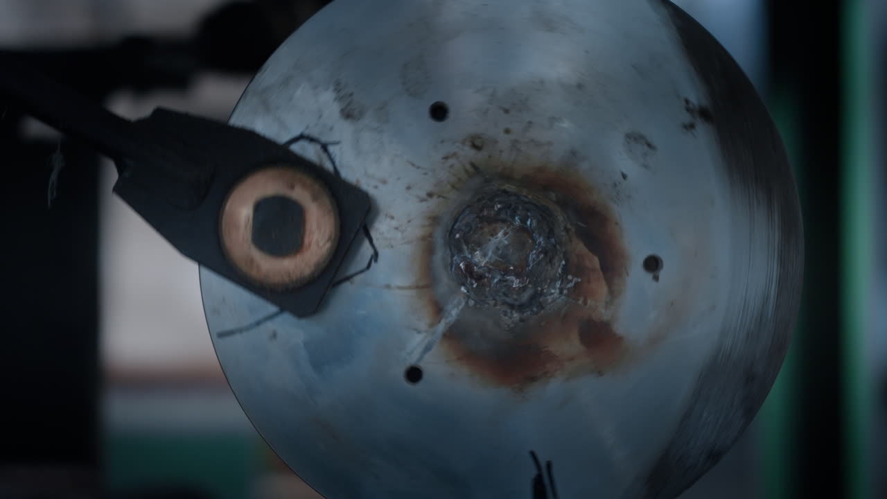 근접 공장 기계 부품 스핀링 창고 생산 시설 개념