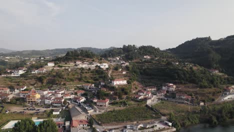 castelo de paiva paisaje urbano pan shot en portugal