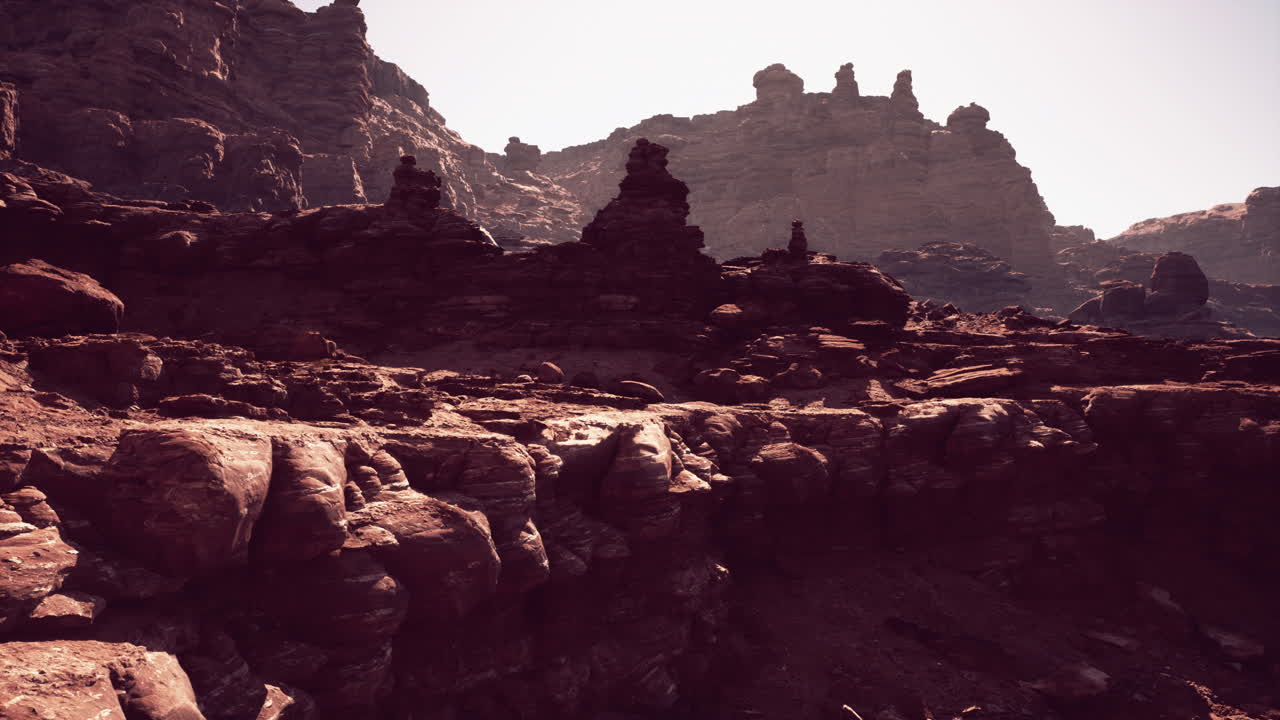 paisaje del cañón de las rocas rojas