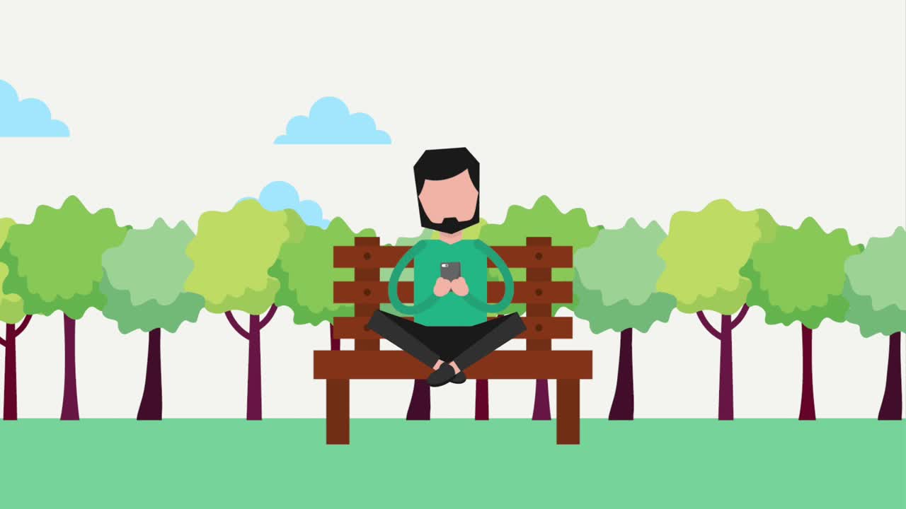 장치 사람 소셜 미디어