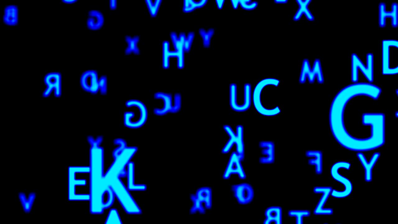 fondo abstracto con letras