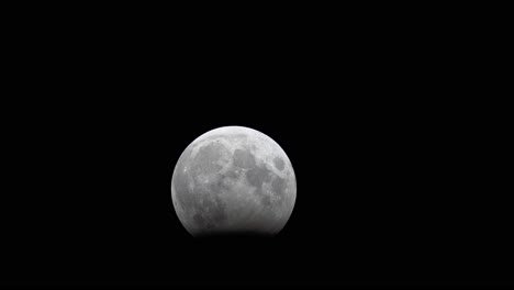 partial lunar eclipse october 2023, peak eclipse time lapse