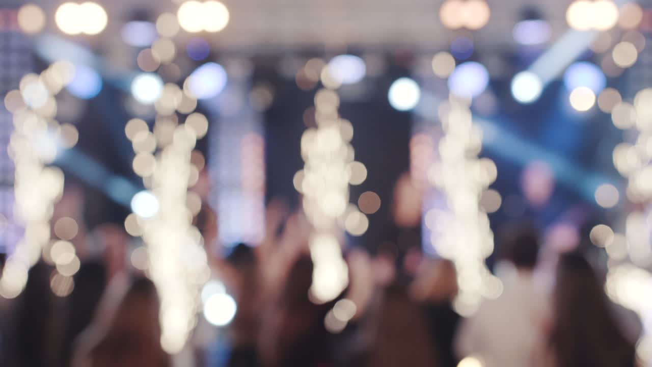 Stage with lights. Stage lighting background. Concert light