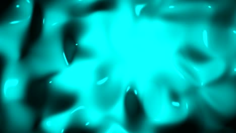 líquido orgánico ondulado abstracto como caramelo, batido de leche hirviendo 4k bucle capaz de video de fondo turquesa