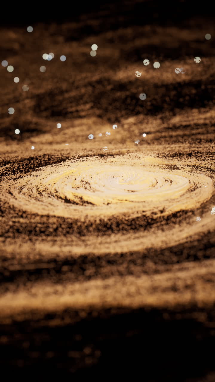 3d 렌더링으로 빛나는 입자의 밀도와 함께 다채로운 성운.