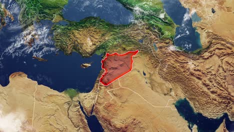 map of syria and borders, physical map middle east, arabian peninsula, map with reliefs and mountains and mediterranean sea