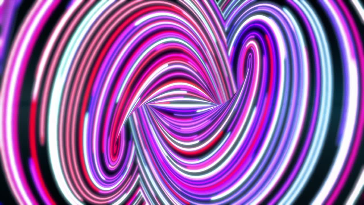 Abstract Neon Spiral Background