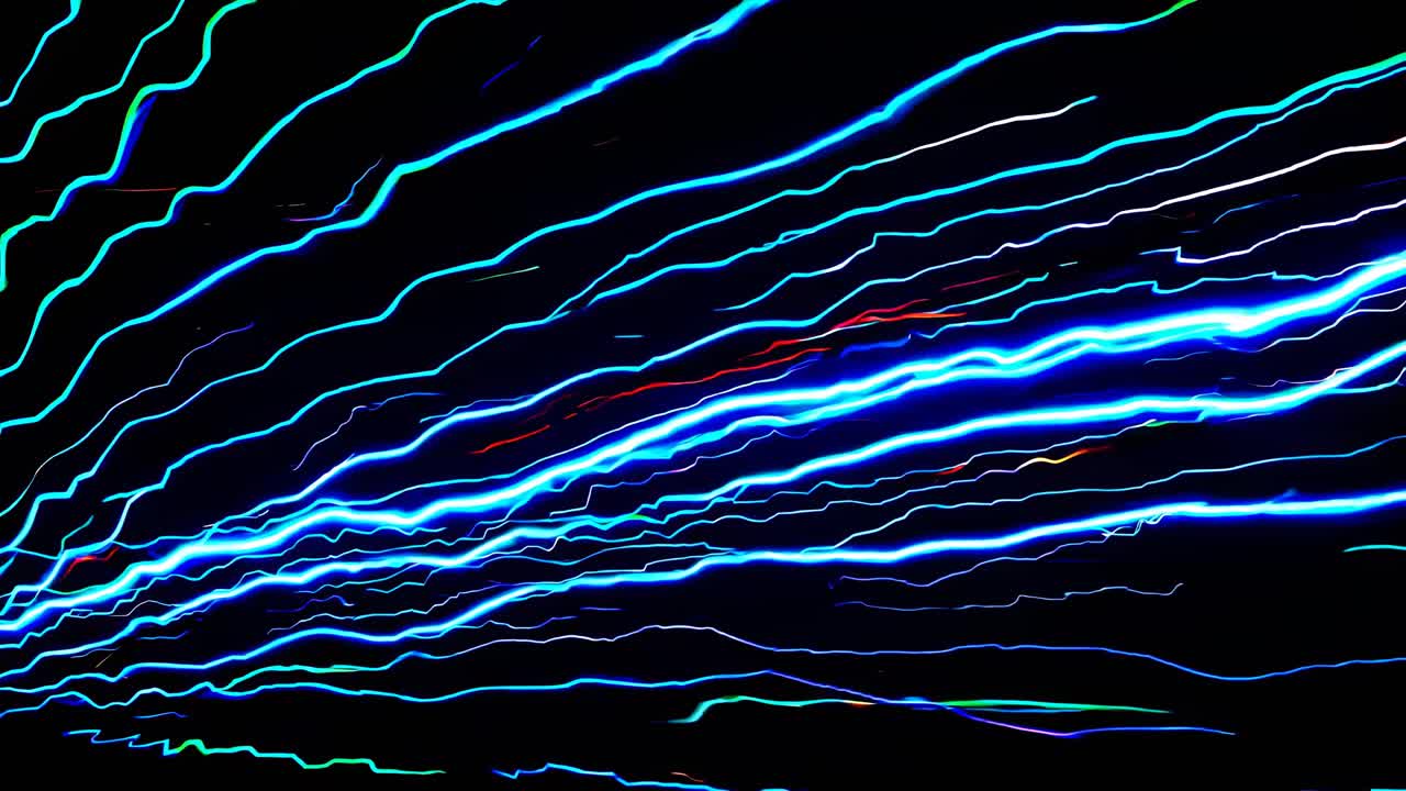 Abstract Light Trails at Night