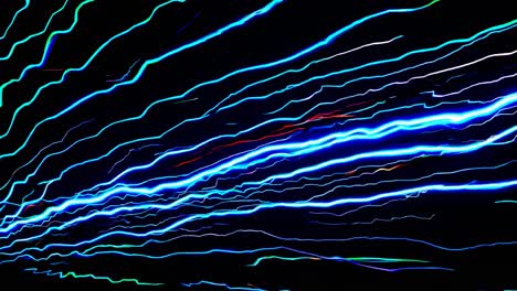 Abstract Light Trails at Night