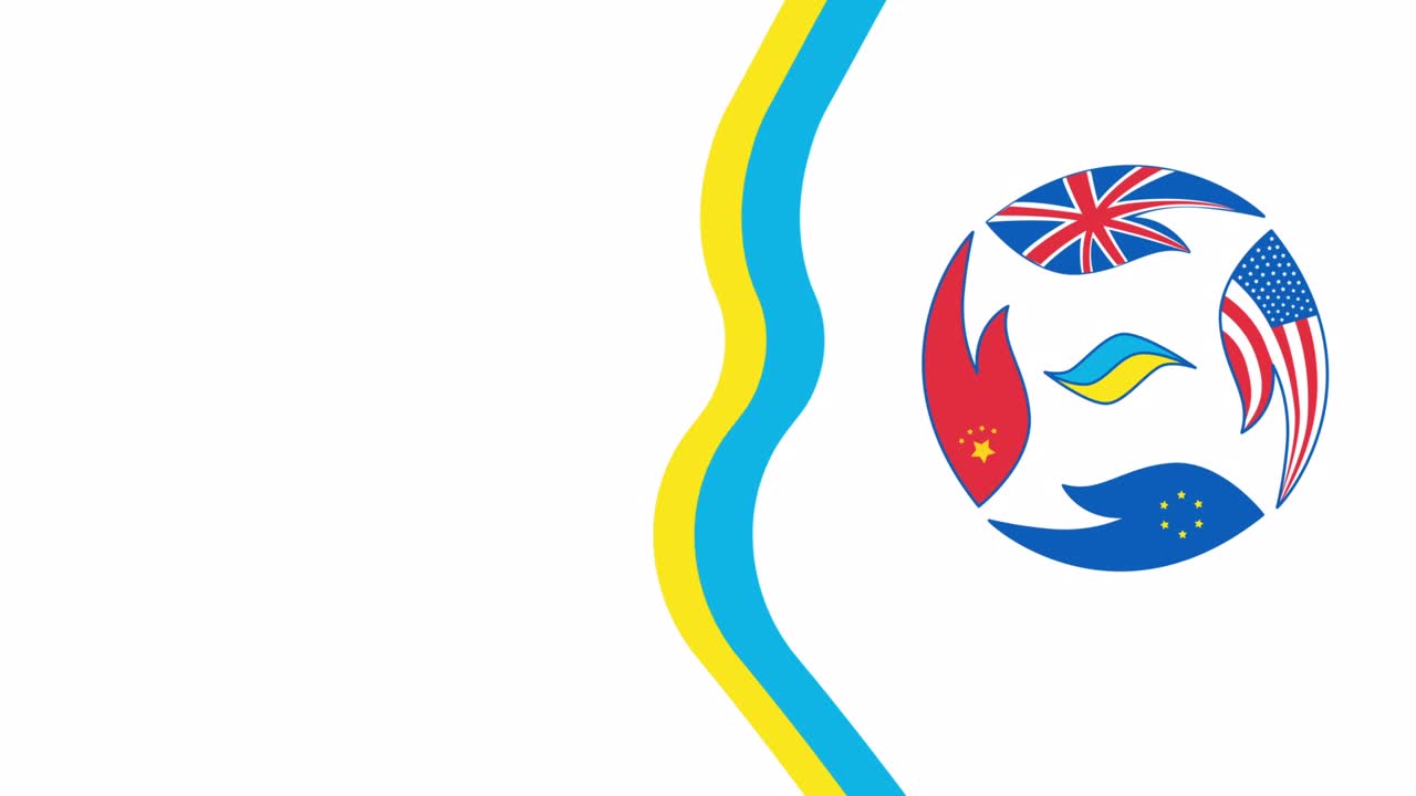 우크라이나의 발과 중앙에 있는 세계 4k 비디오.