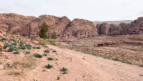 stunning view of the ancient city of petra. petra is a historic and archaeological city in southern jordan.