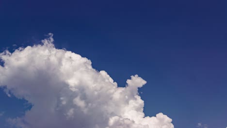 time lapse of cumulus clouds puffy with sky