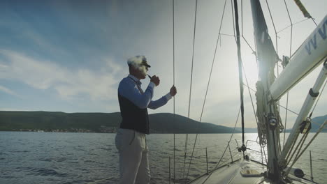 sailor on a yacht