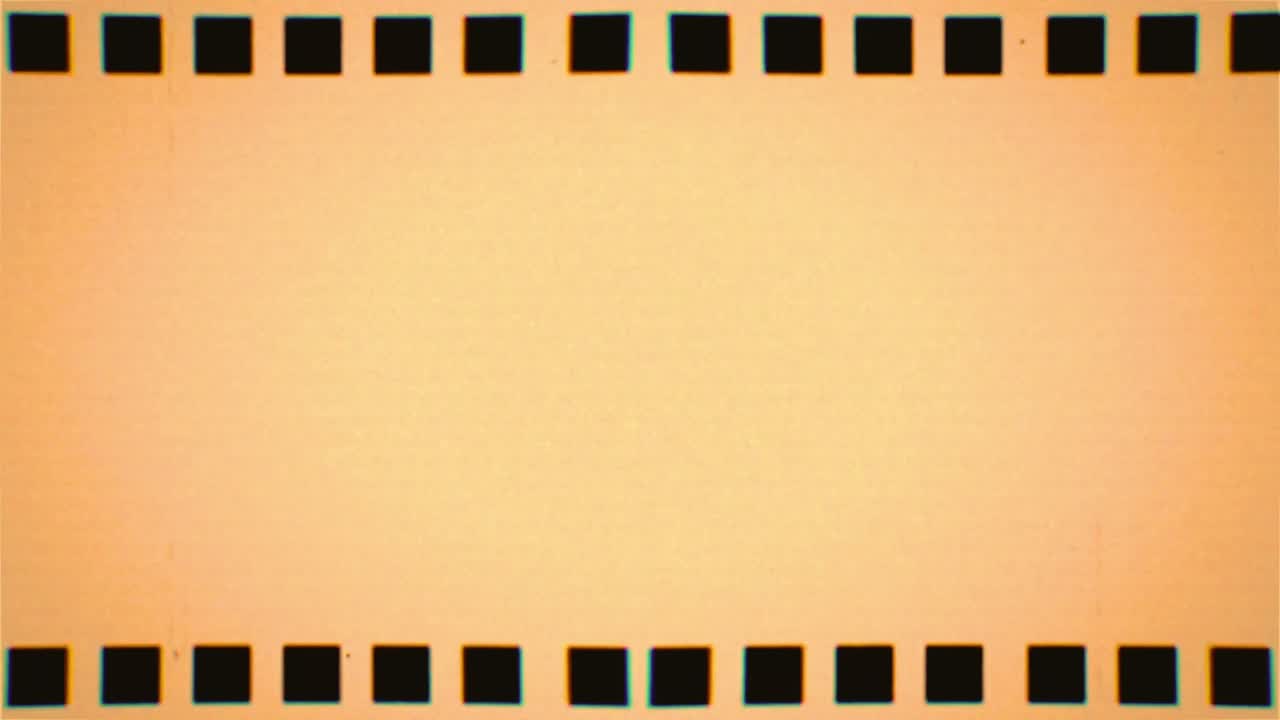 Vintage Film Strip Frame with Blank Space and Sprocket Holes