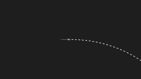 rocket, map and animation of missile launch