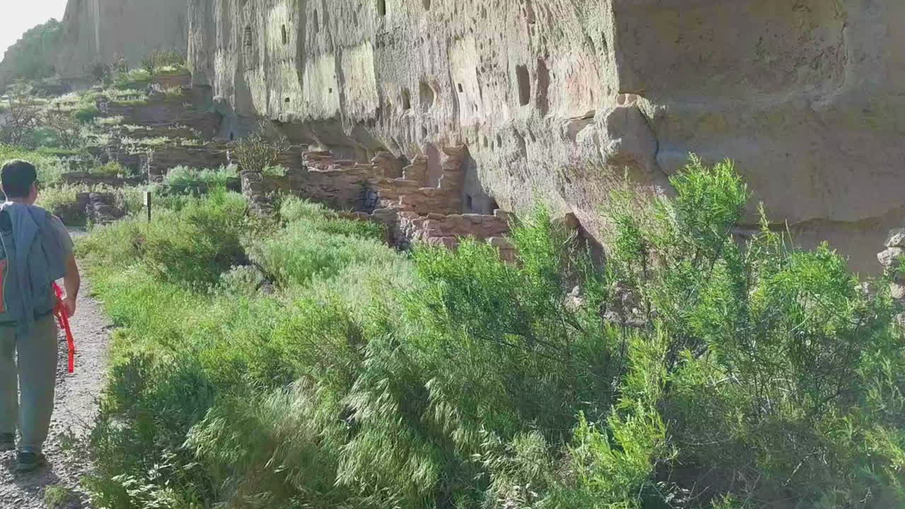 Bandelier National Monument is a 33,677-acre United States National Monument near Los Alamos in Sandoval and Los Alamos counties, New Mexico. The monument preserves the homes of the Puebloans