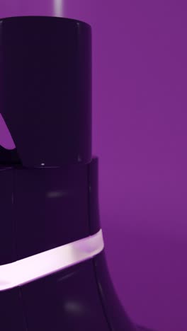 modelo de producto 3d púrpura