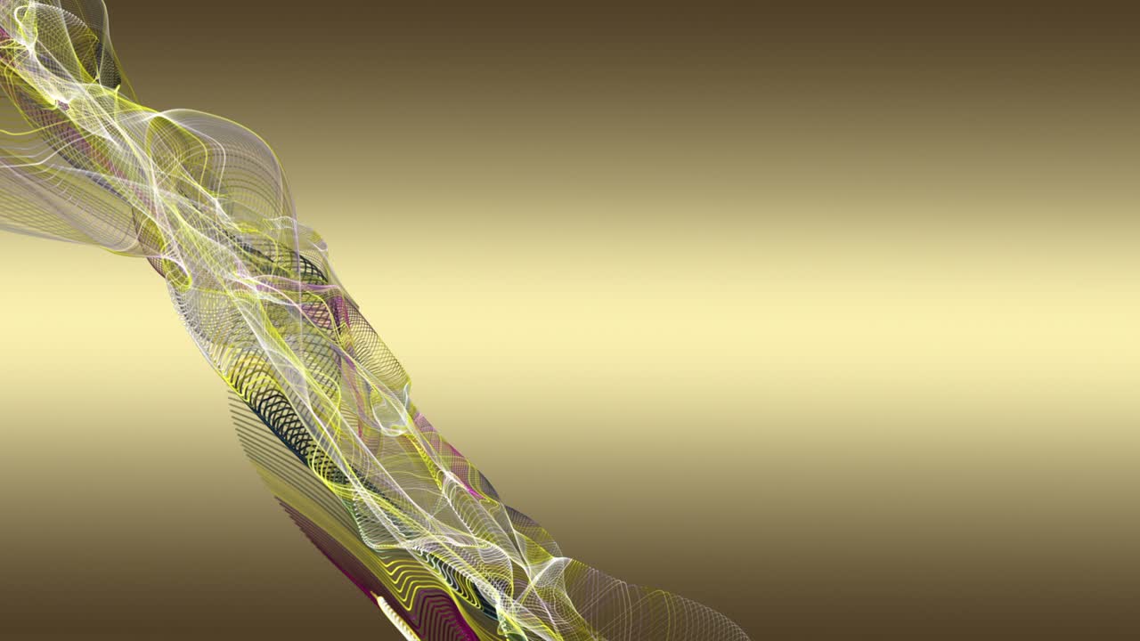 animación fantástica con objeto de onda de partículas en cámara lenta y espacio para texto, 4096x2304 bucle 4k