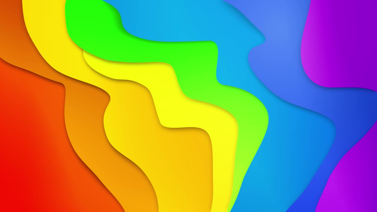 4k animación de bucle 3d de rayas patrones geométricos fondo ondulando y balanceándose.