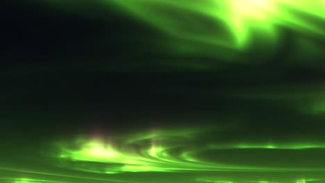 Green-Northern-Lights-in-the-night-sky