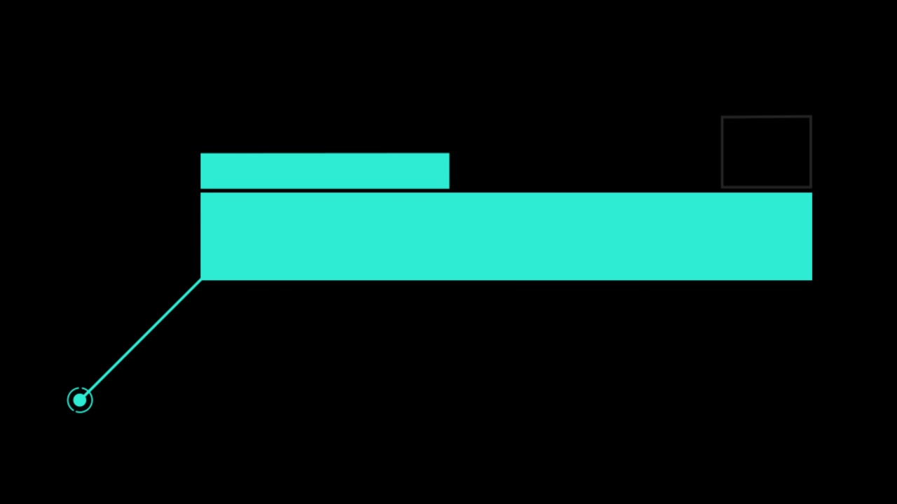 Animated Turquoise Lower Third Graphic Element