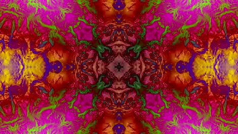 3d abstract ácido multicolor caleidoscopio.