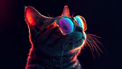 cool cat with sunglasses
