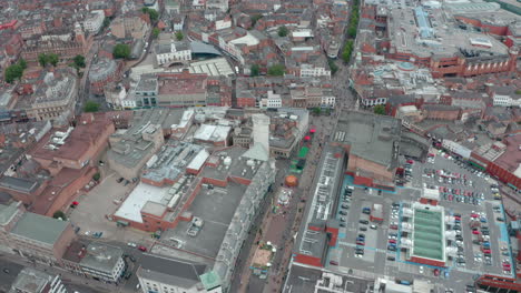 Toma-Aérea-De-Drones-Del-Centro-De-Leicester