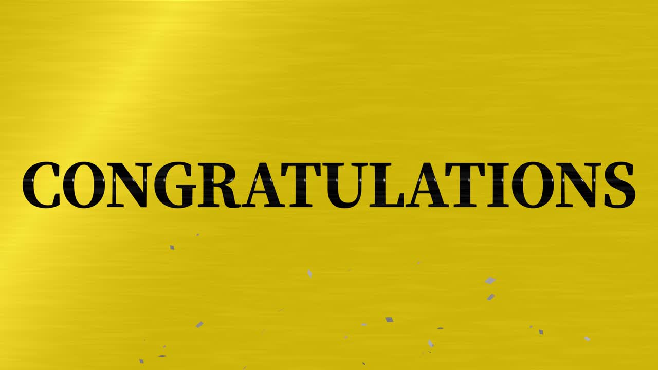 축하 메시지 텍스트 애니메이션 모션 그래픽