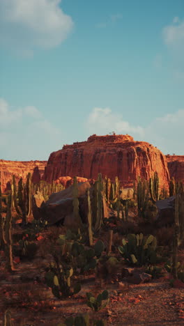 una vista panorámica de un cañón del desierto