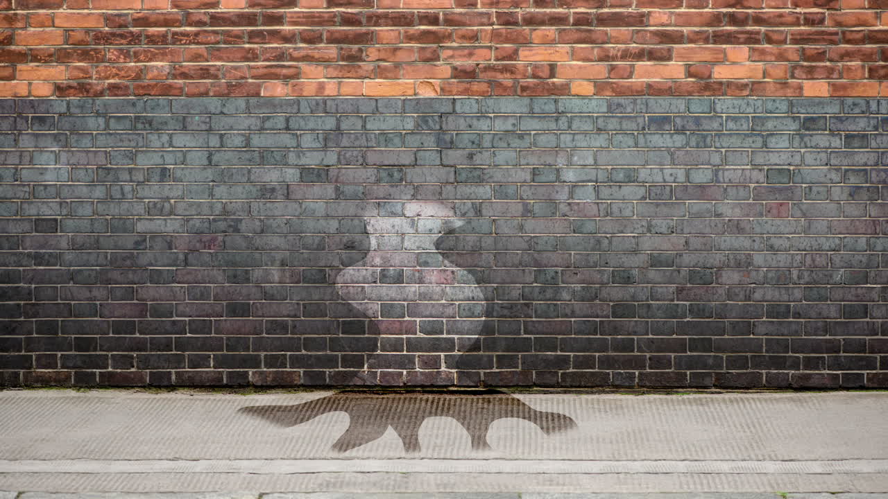 дерево cgi, растущее против кирпичной стены