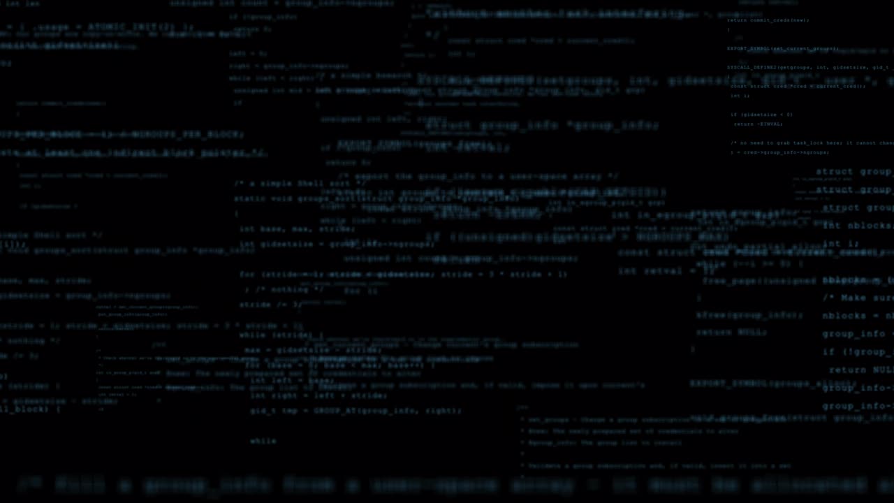 Flying through programming code.