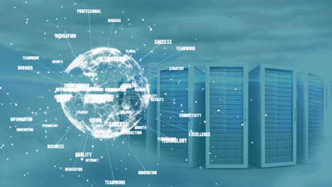 animation of computer servers